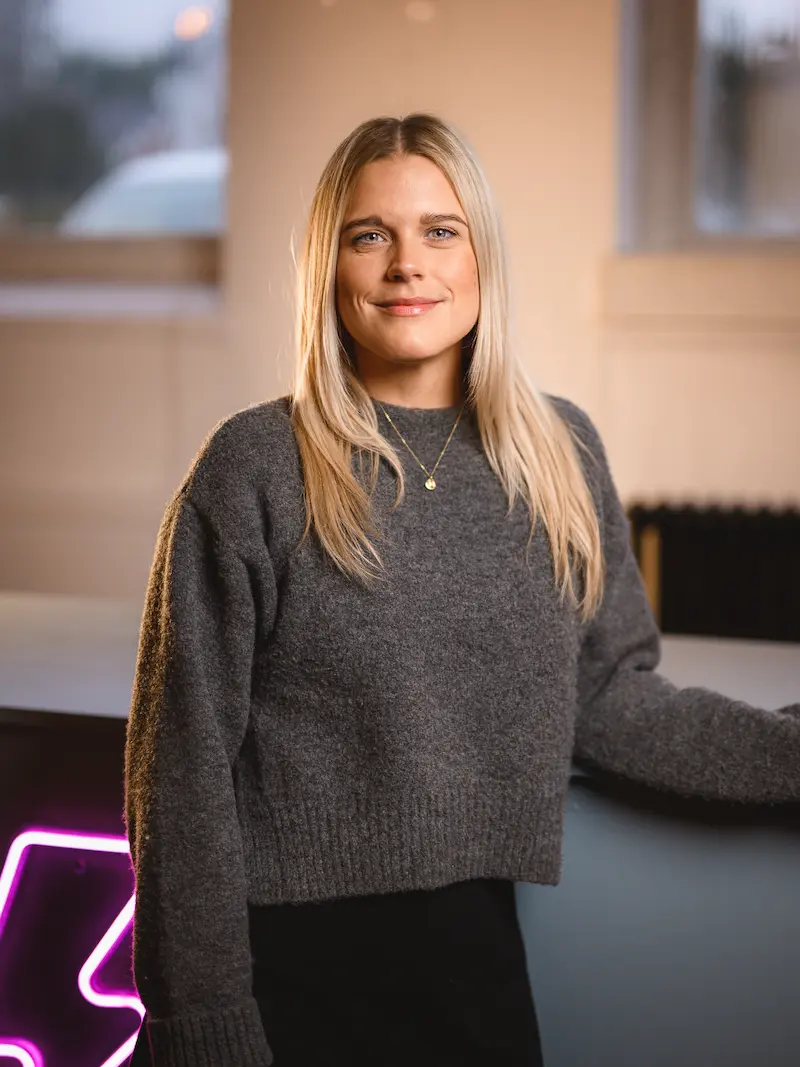 Porträtt på Maria Karlsson.